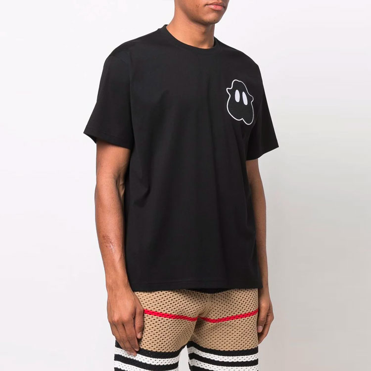 Burberry SS22  Black Monster Embroidered Crewneck Loose Fit T-Shirt 80519711 圖 6