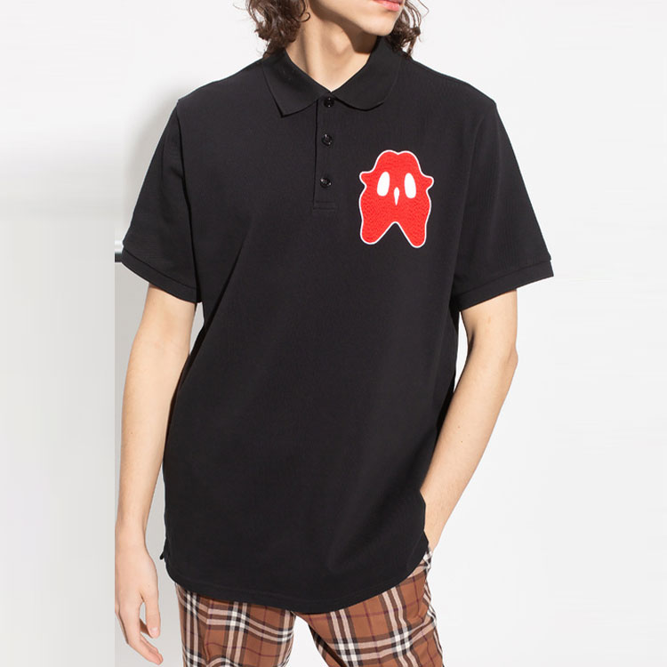 Burberry SS22  Black Monster Print Short Sleeve Polo Shirt. 80519851 圖 6