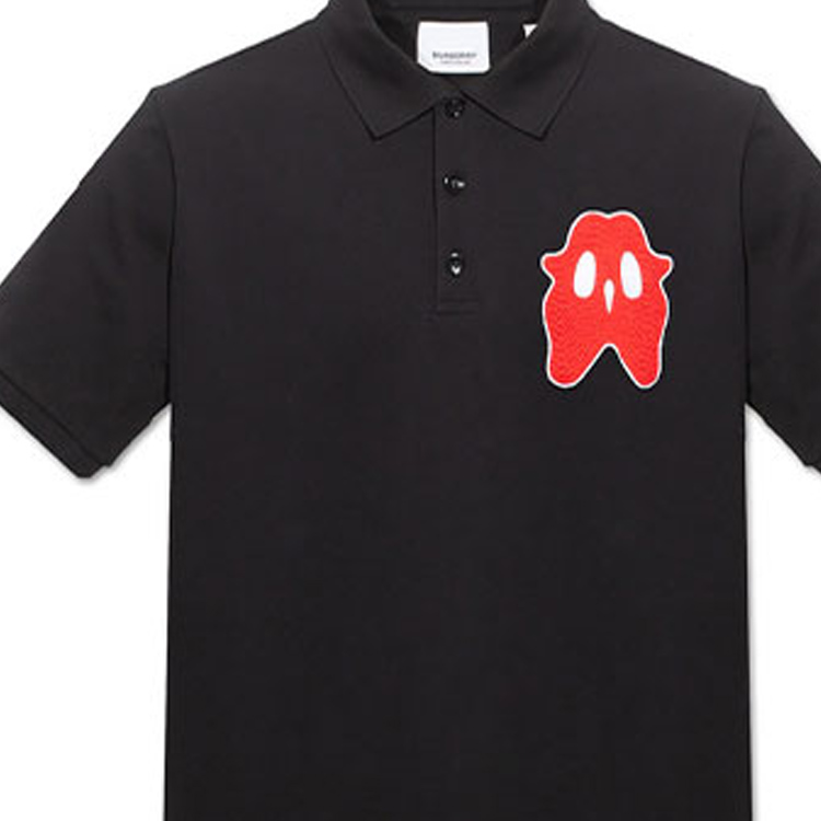 Burberry SS22  Black Monster Print Short Sleeve Polo Shirt. 80519851 圖 7
