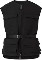 Burberry SS22 Black Multi-Pocket Textured Drawstring Vest. 80518571 Burberry SS22 Black Multi-Pocket Textured Drawstring Vest. 80518571