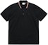 Order Burberry SS22 Kaos Polo Hitam dengan Trim Garis Kontras. 80537731
