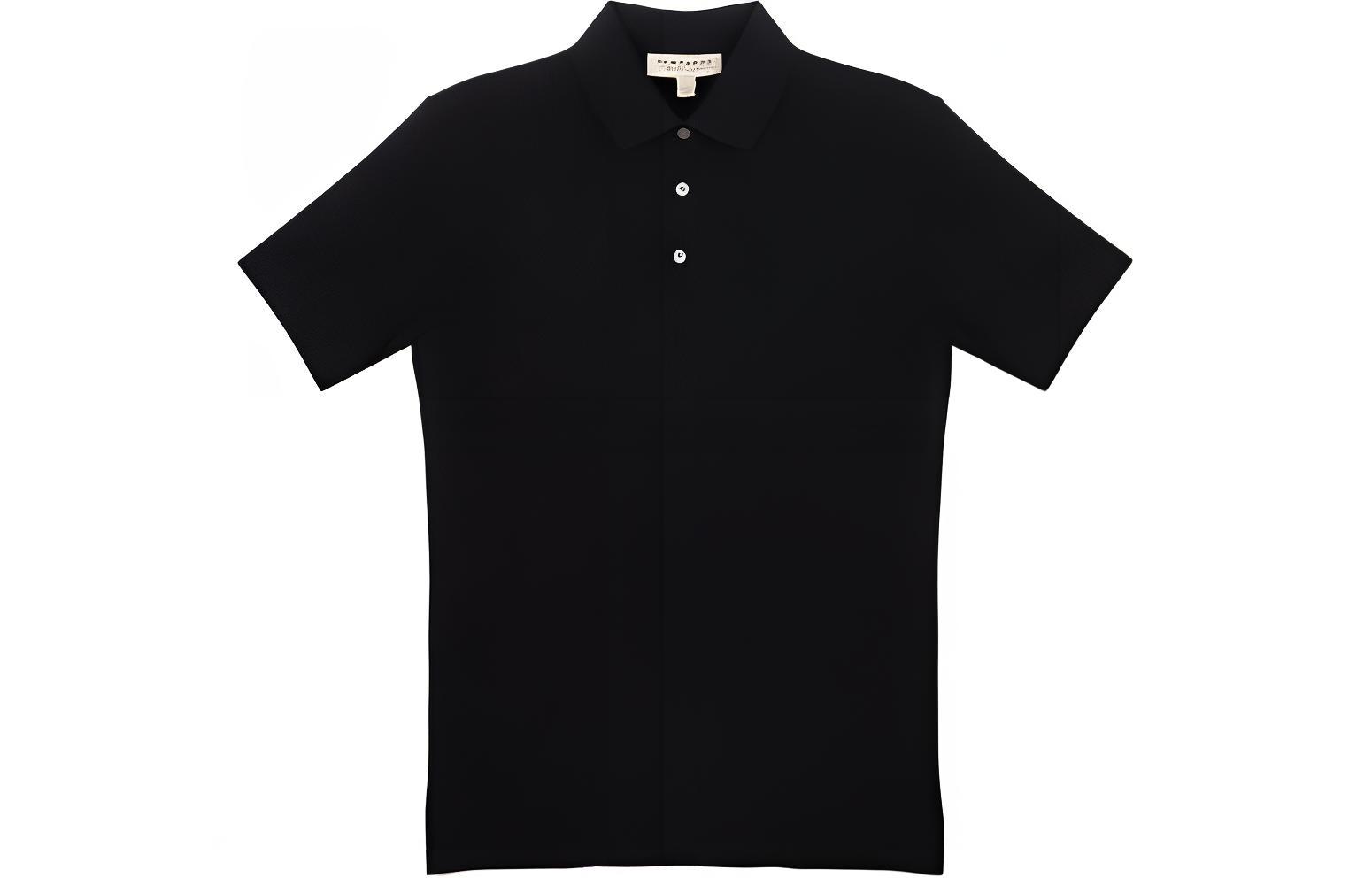 Order Burberry SS22 Baju Polo Hitam dengan Logo Knight Sulam. 80362731