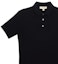 Shop Burberry SS22 Baju Polo Hitam dengan Logo Knight Sulam. 80362731
