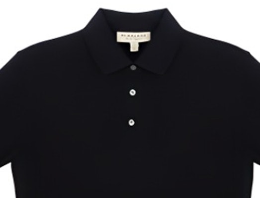 Burberry SS22 Baju Polo Hitam dengan Logo Knight Sulam. 80362731 Details for Burberry SS22 Baju Polo Hitam dengan Logo Knight Sulam. 80362731