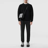 Lookbook Burberry SS22 Black Slim Fit Jogger Sweatpants 80507331