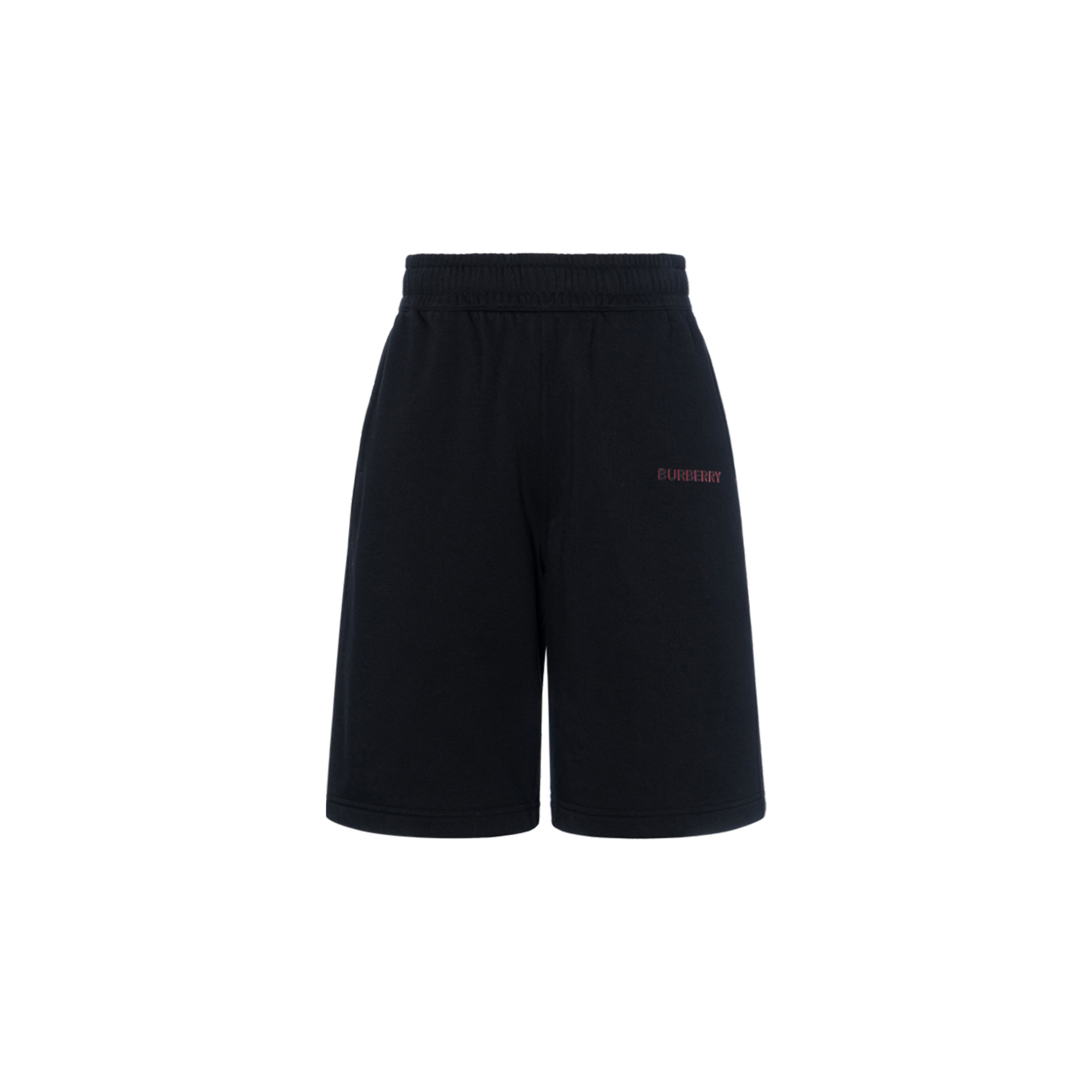 Burberry SS22  Black Solid Logo Print Casual Shorts. 80482381