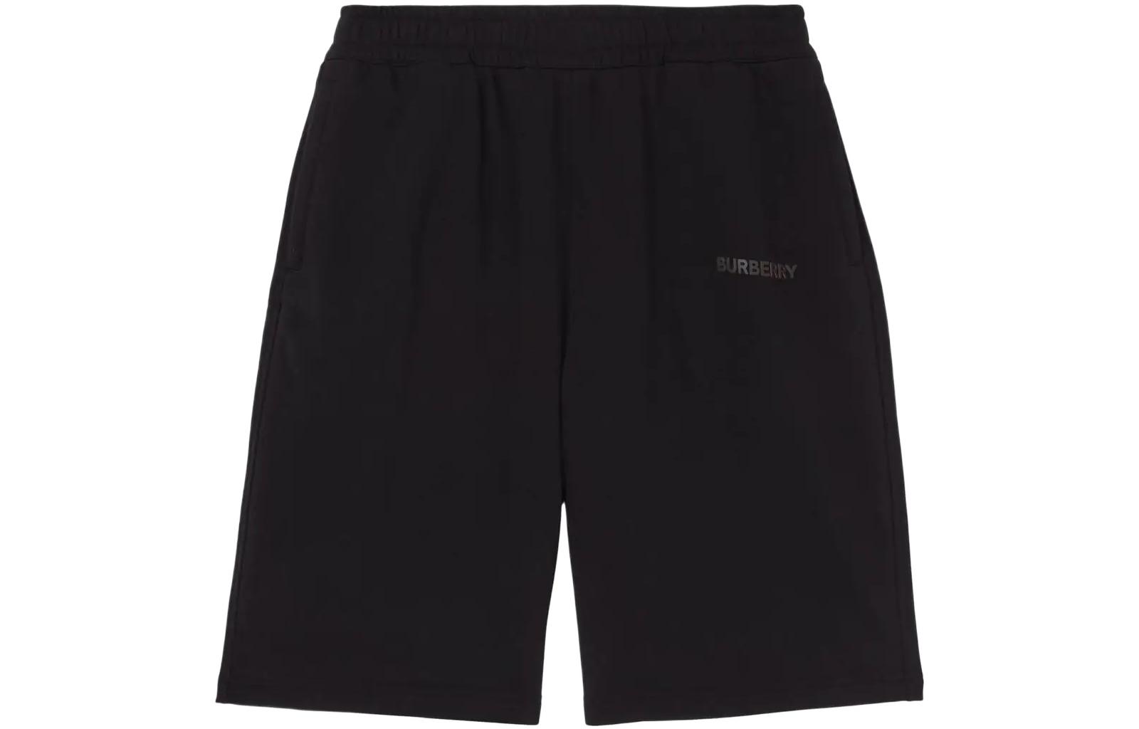 Burberry SS22  Black Solid Logo Print Casual Shorts. 80482381 圖 2