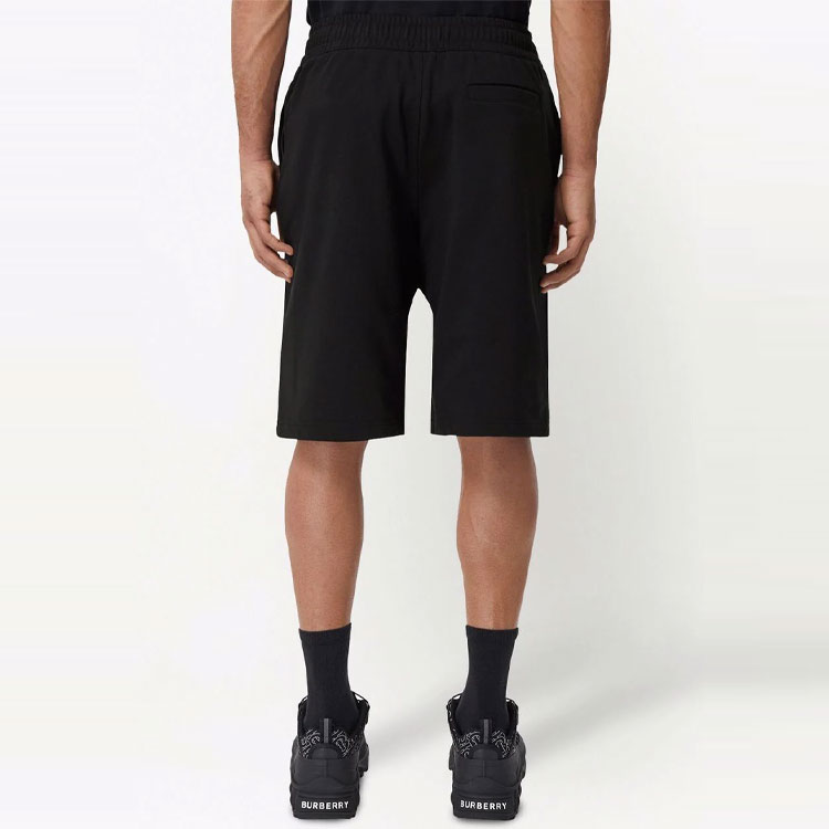 Burberry SS22  Black Solid Logo Print Casual Shorts. 80482381 圖 4