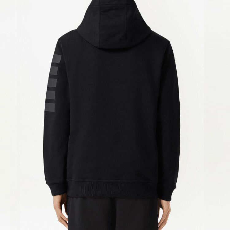 Burberry SS22  Black Striped Print Loose Fit Hoodie. 80507391 圖 5