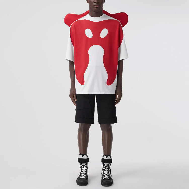 Burberry SS22  Black Textured Shorts with Solid Panel Design. 80519151 圖 3