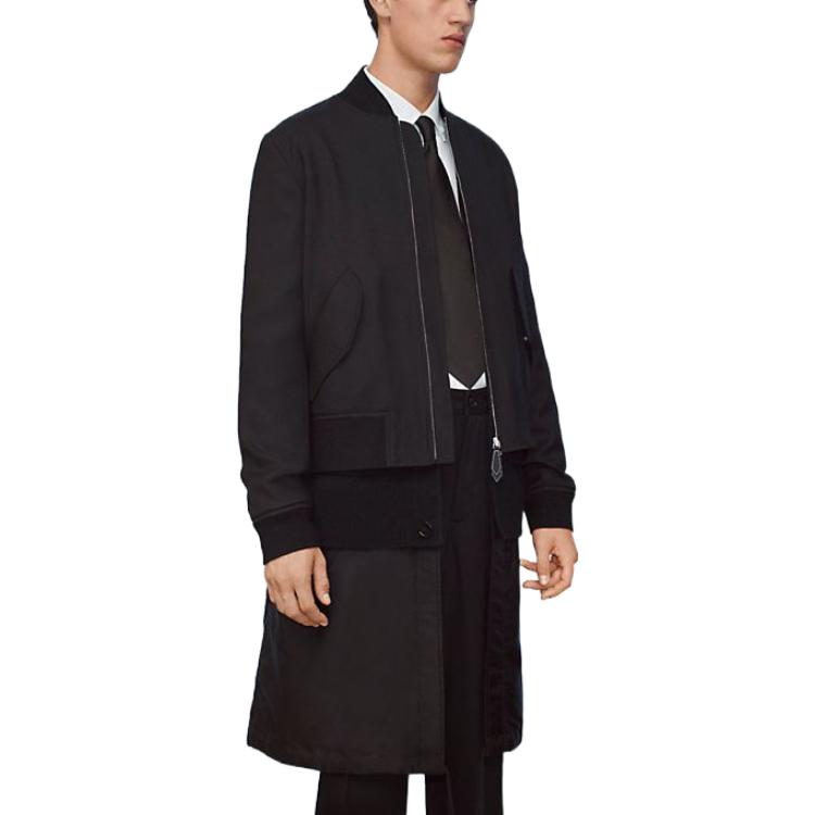 Burberry SS22  Black Zip-Up High Collar Jacket 80559111 圖 4