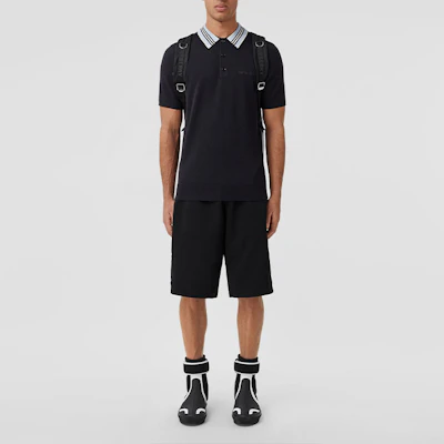 博柏利SS22蓝色短袖标志条纹领Polo衫 80521561 Purchase 博柏利SS22蓝色短袖标志条纹领Polo衫 80521561