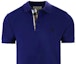 Details for Burberry SS22 Blue Solid Logo Print Short Sleeve Polo Shirt 80362571