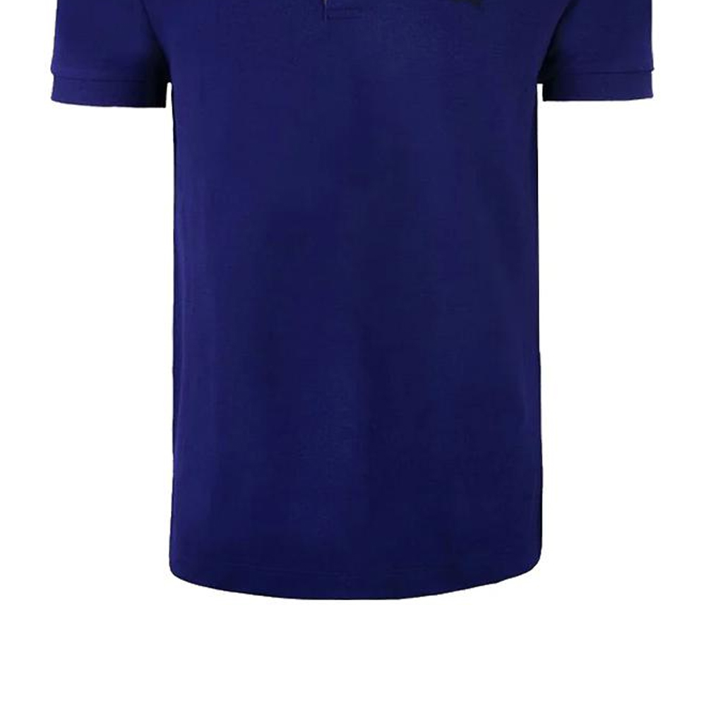 Sizing Burberry SS22  Blue Solid Logo Print Short Sleeve Polo Shirt 80362571