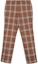 Buy Burberry SS22 Brown Check Straight-Fit Casual Trousers. 80482081