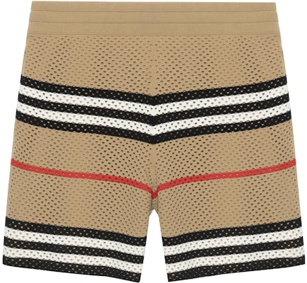 博柏利 SS22 棕色拼接条纹直筒休闲短裤. 80502701 Order 博柏利 SS22 棕色拼接条纹直筒休闲短裤. 80502701