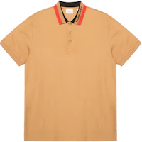 Burberry SS22 Camel Logo Embellished Straight Polo Shirt. 80512361 Burberry SS22 Camel Logo Embellished Straight Polo Shirt. 80512361