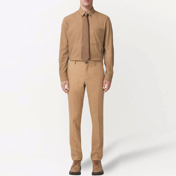 Burberry SS22  Camel Single-Breasted Long Sleeve Shirt. 80481191 圖 4