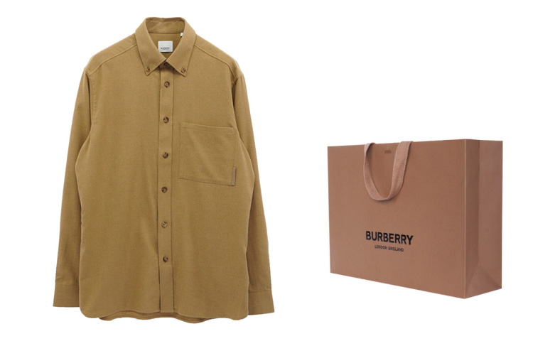 Burberry SS22  Camel Single-Breasted Long Sleeve Shirt. 80481191 圖 7