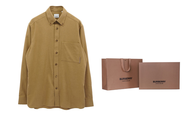 Burberry SS22  Camel Single-Breasted Long Sleeve Shirt. 80481191 圖 8
