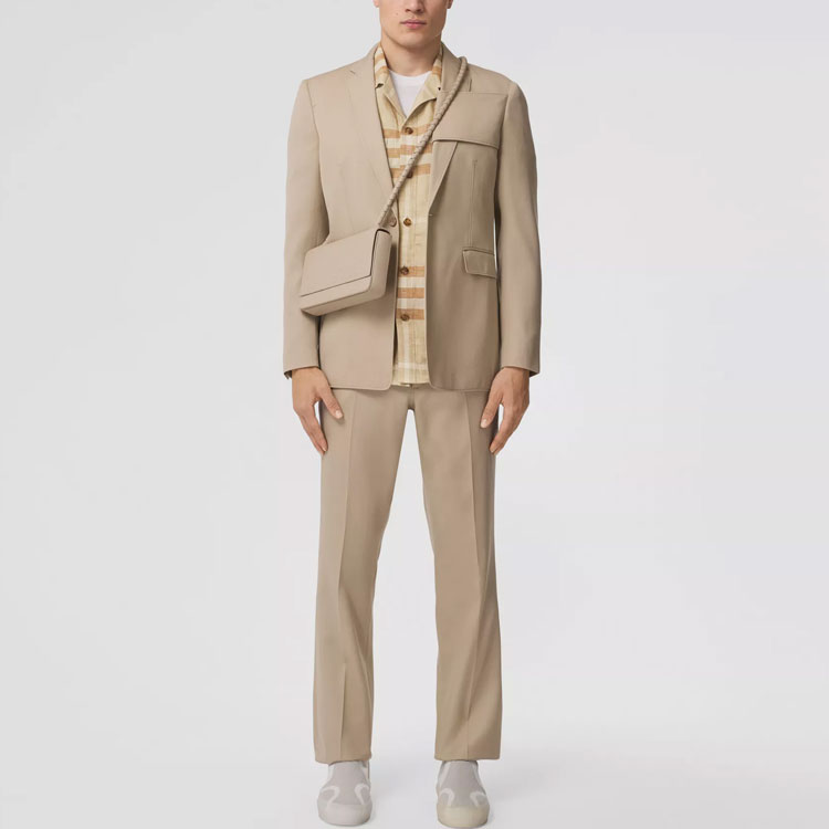 Burberry SS22  Check Linen Short Sleeve Shirt Soft Yellow Beige. 80503431 圖 3