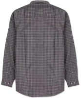 Camisa Burberry SS22 Manga Larga Gris Oscuro con Bolsillo y Contraste Check 80040271 Order Camisa Burberry SS22 Manga Larga Gris Oscuro con Bolsillo y Contraste Check 80040271
