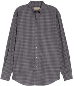 버버리 SS22 체크 포켓 대비 긴팔 셔츠 다크 그레이 80040271 Lookbook 버버리 SS22 체크 포켓 대비 긴팔 셔츠 다크 그레이 80040271