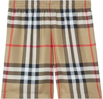 Burberry SS22 Check Silk Knee-Length Shorts in Archive Beige. 80512811 Burberry SS22 Check Silk Knee-Length Shorts in Archive Beige. 80512811