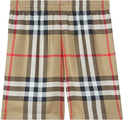 Burberry SS22 經典格紋真絲中長褲 - 復刻米色 80512811 Buy Burberry SS22 經典格紋真絲中長褲 - 復刻米色 80512811