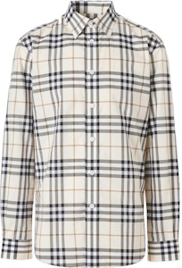 버버리 SS22 체크무늬 화이트 긴팔 버튼업 셔츠 80502751 Buy 버버리 SS22 체크무늬 화이트 긴팔 버튼업 셔츠 80502751