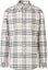 Buy 버버리 SS22 체크무늬 화이트 긴팔 버튼업 셔츠 80502751