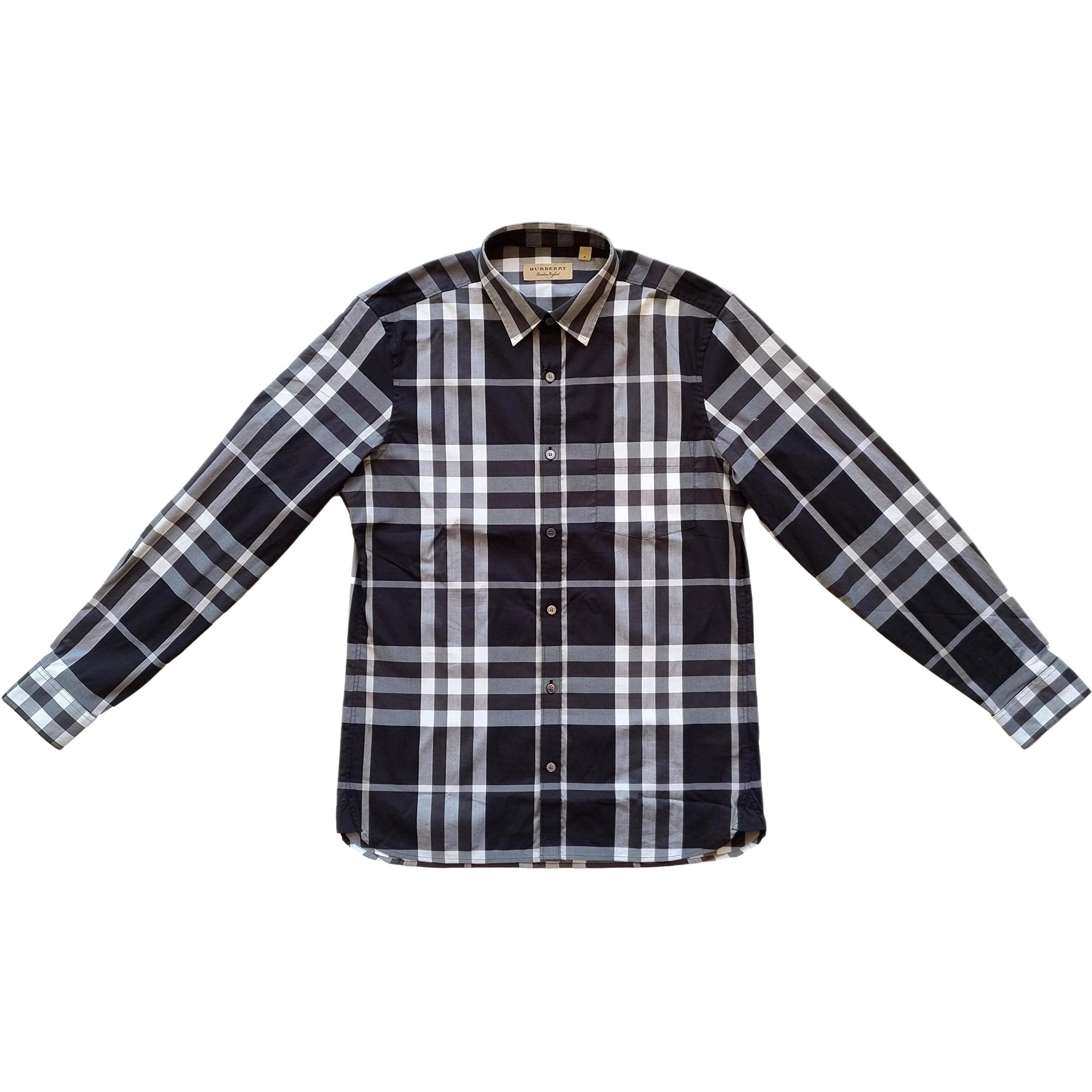 Burberry SS22  Classic Check Single-Breasted Shirt Black 80045361