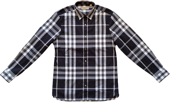 버버리 SS22 클래식 체크 싱글 브레스티드 셔츠 블랙 80045361 Buy 버버리 SS22 클래식 체크 싱글 브레스티드 셔츠 블랙 80045361