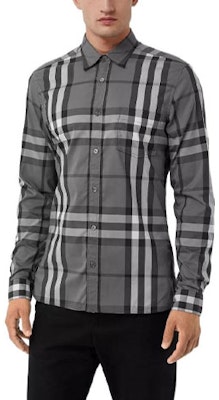 버버리 SS22 클래식 체크 싱글 브레스티드 셔츠 블랙 80045361 Order 버버리 SS22 클래식 체크 싱글 브레스티드 셔츠 블랙 80045361