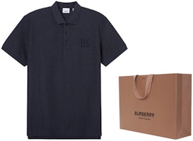 Burberry SS22 Baju Polo Kapas dengan Cetakan Logo Warna Kelabu Gelap. 80530271 Lookbook Burberry SS22 Baju Polo Kapas dengan Cetakan Logo Warna Kelabu Gelap. 80530271