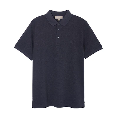 Burberry SS22 Dark Grey Polo Shirt with Knight Embroidery Logo. 80362741