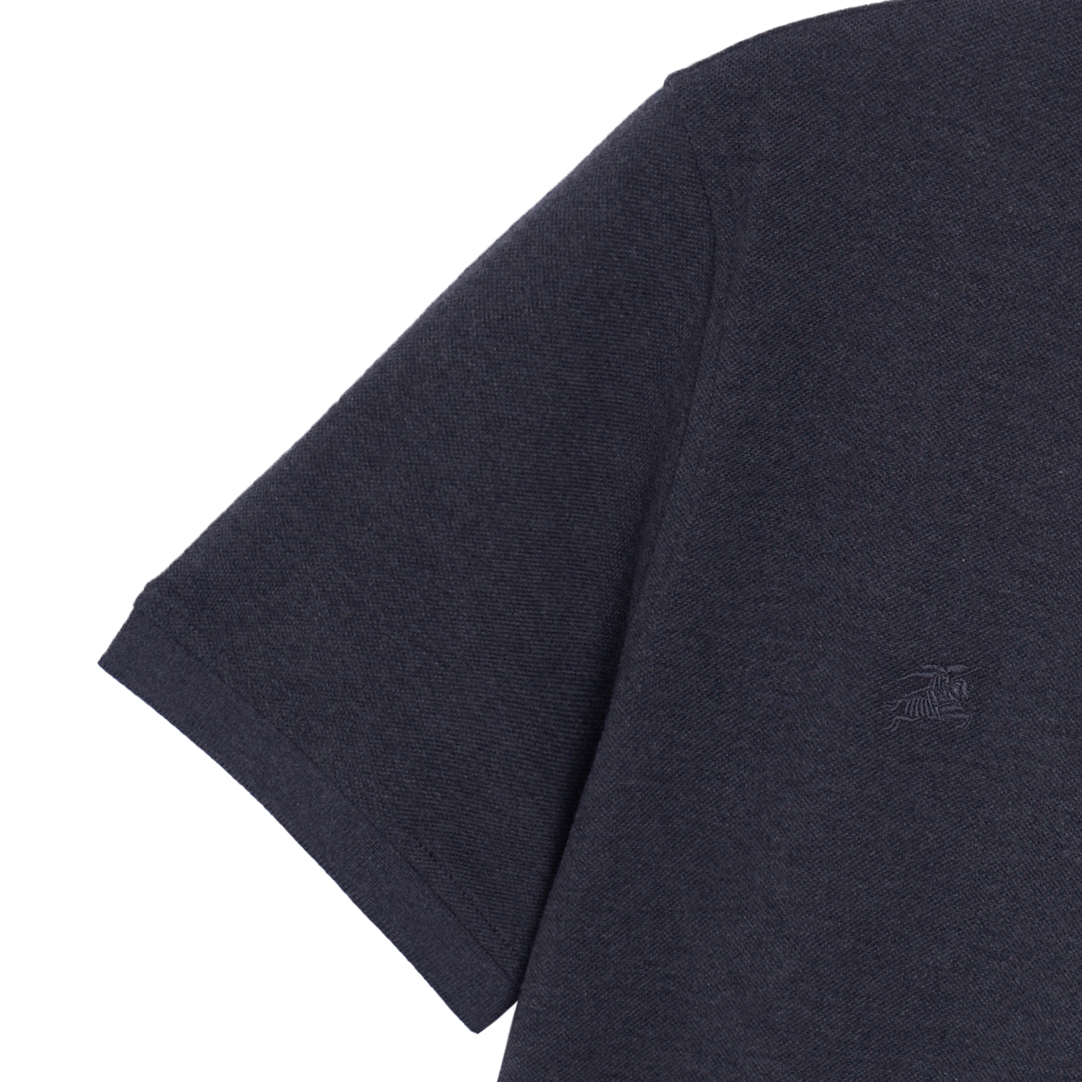 Details for Burberry SS22 Polo Gris Oscuro con Logo Bordado de Caballero. 80362741