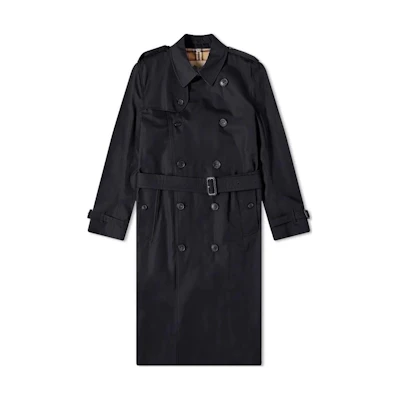 Burberry SS22 Double-Breasted Black Trench Coat. 80281051