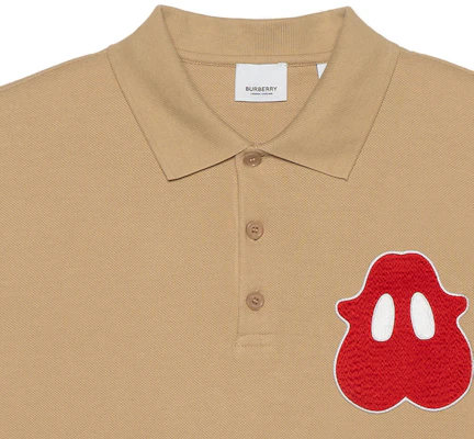 Burberry SS22 Embroidered Cartoon Polo Shirt Beige Brown. 80519301 Sizing Burberry SS22 Embroidered Cartoon Polo Shirt Beige Brown. 80519301