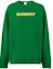 Buy Burberry SS22 綠色標誌印花棉質長袖運動衫 80553111