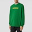 Shop Burberry SS22 綠色標誌印花棉質長袖運動衫 80553111