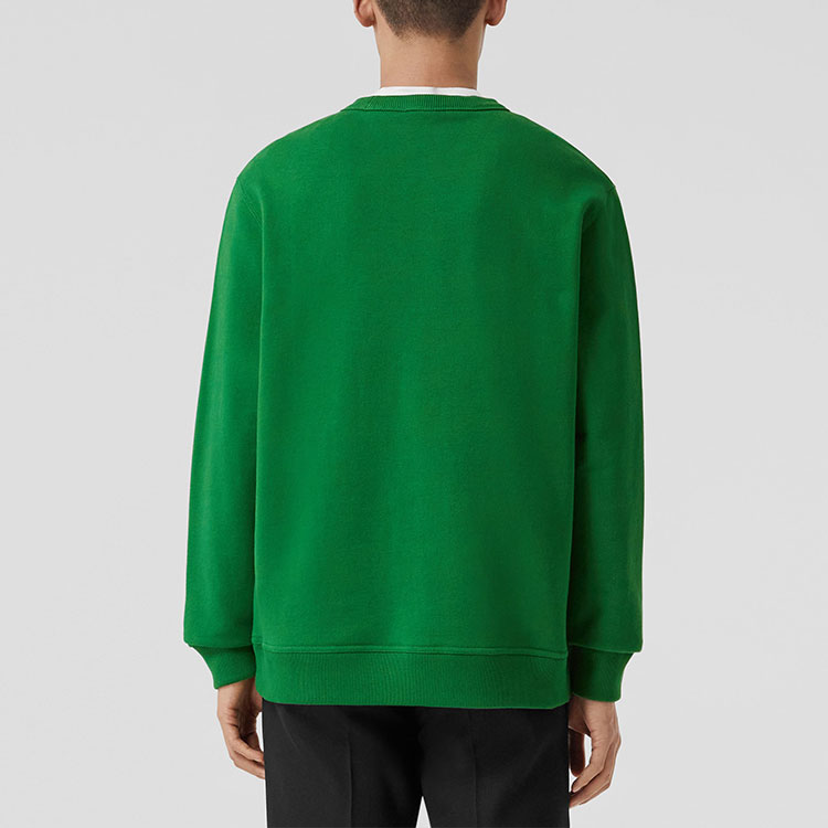 Purchase Burberry SS22 Sweatshirt Katun Lengan Panjang Logo Hijau. 80553111