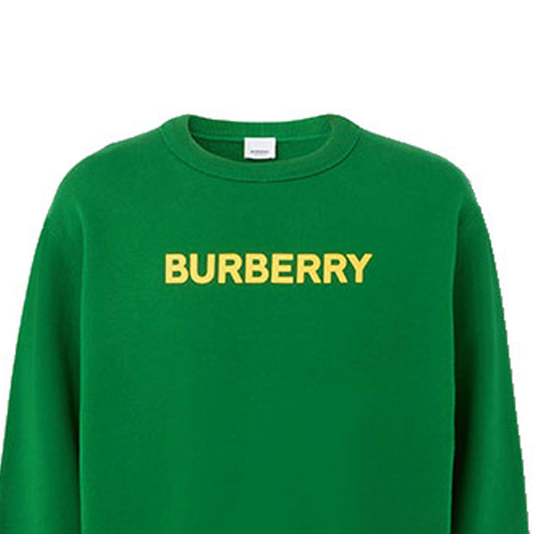 Details for Burberry SS22 Sweatshirt Katun Lengan Panjang Logo Hijau. 80553111