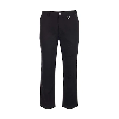 Burberry SS22 High-Waist Slim-Fit Straight Casual Pants Black 80502111