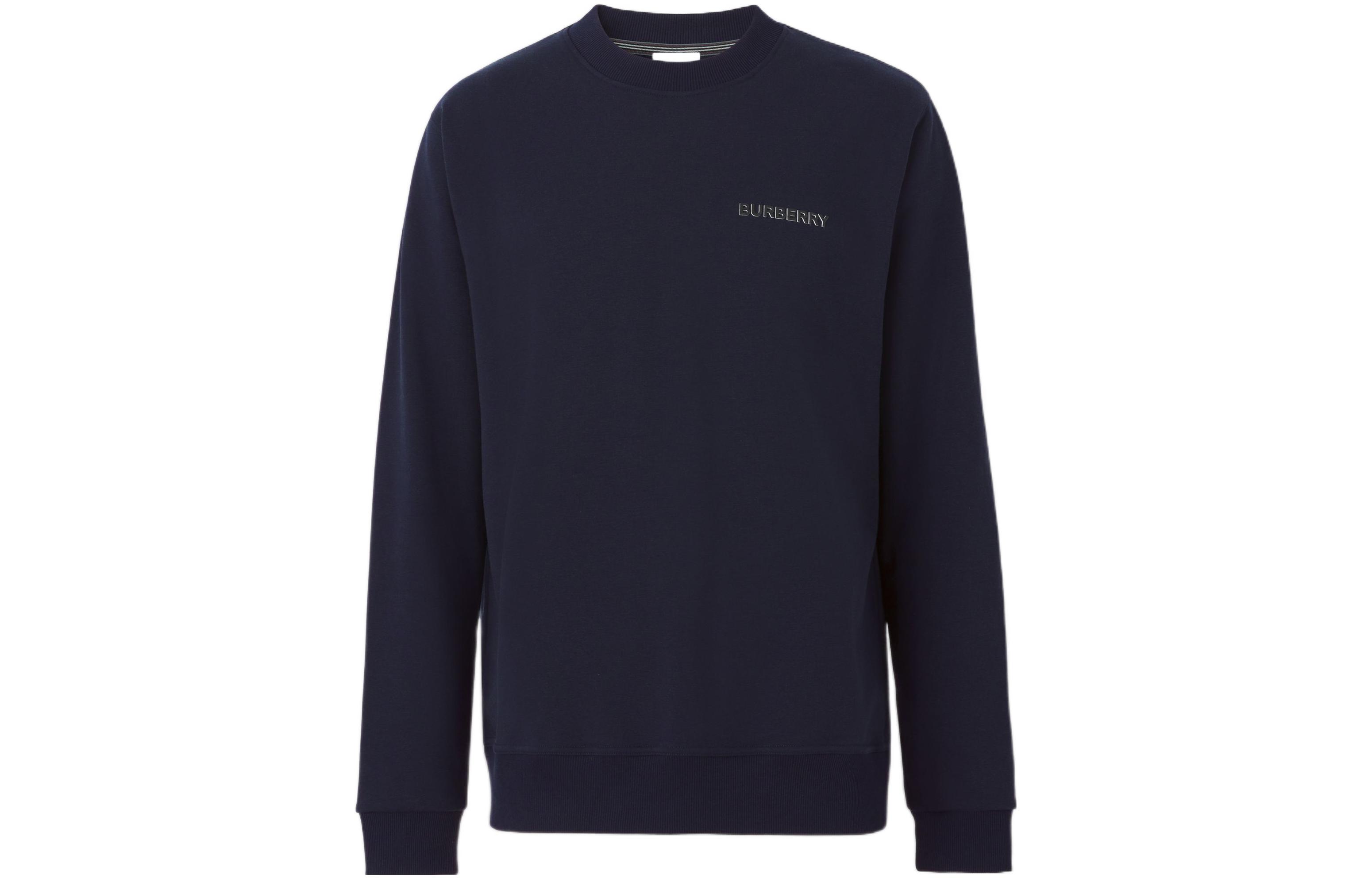 Burberry SS22  Logo Print Casual Sweatshirt Coal Blue 80501681