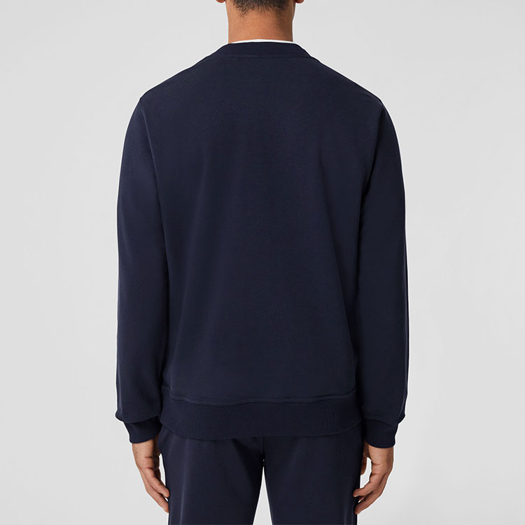 Shop Burberry SS22  Logo Print Casual Sweatshirt Coal Blue 80501681