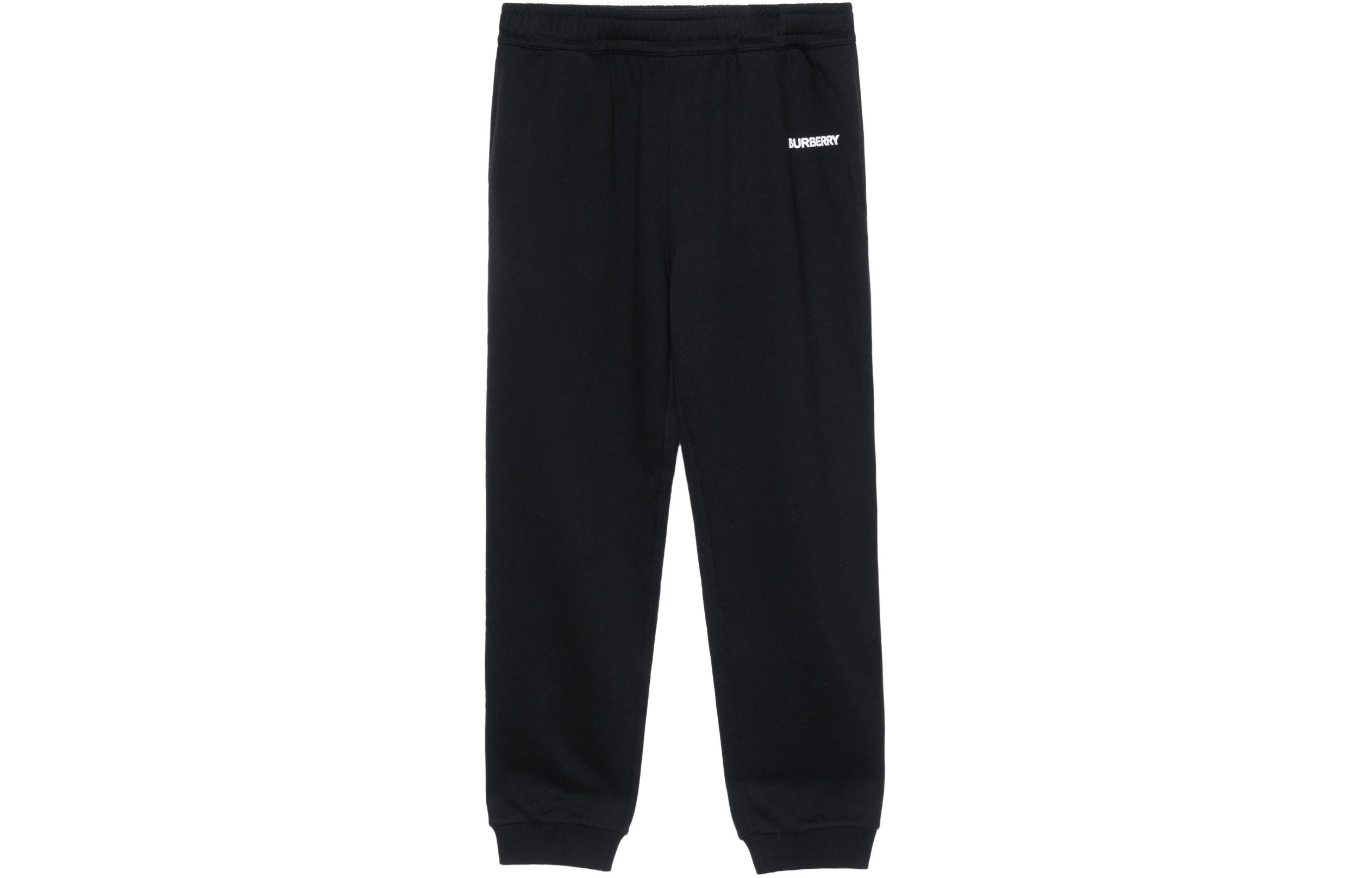 Order Pantalones Jogger de Algodón Negro con Logo Burberry SS22 80553381