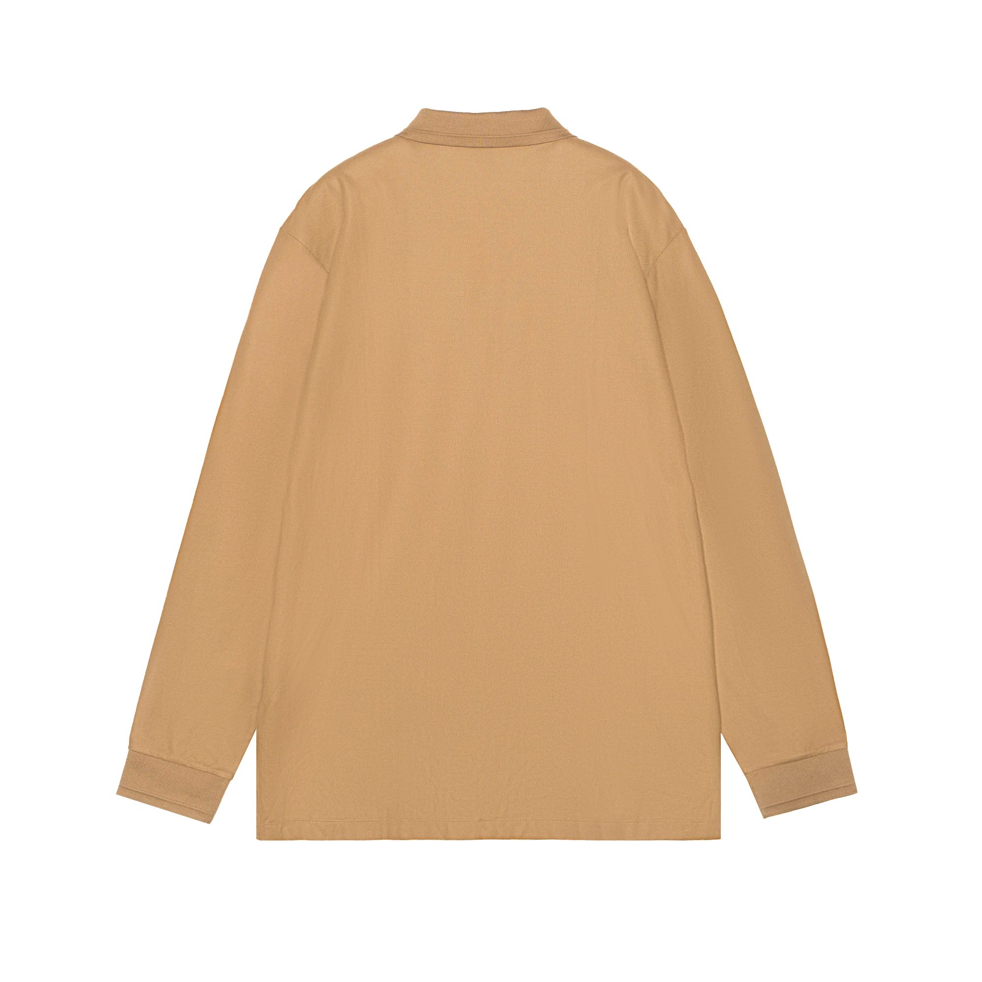Burberry SS22  Long Sleeve Polo Shirt with Logo Embroidery - Camel Beige 80437841 圖 3
