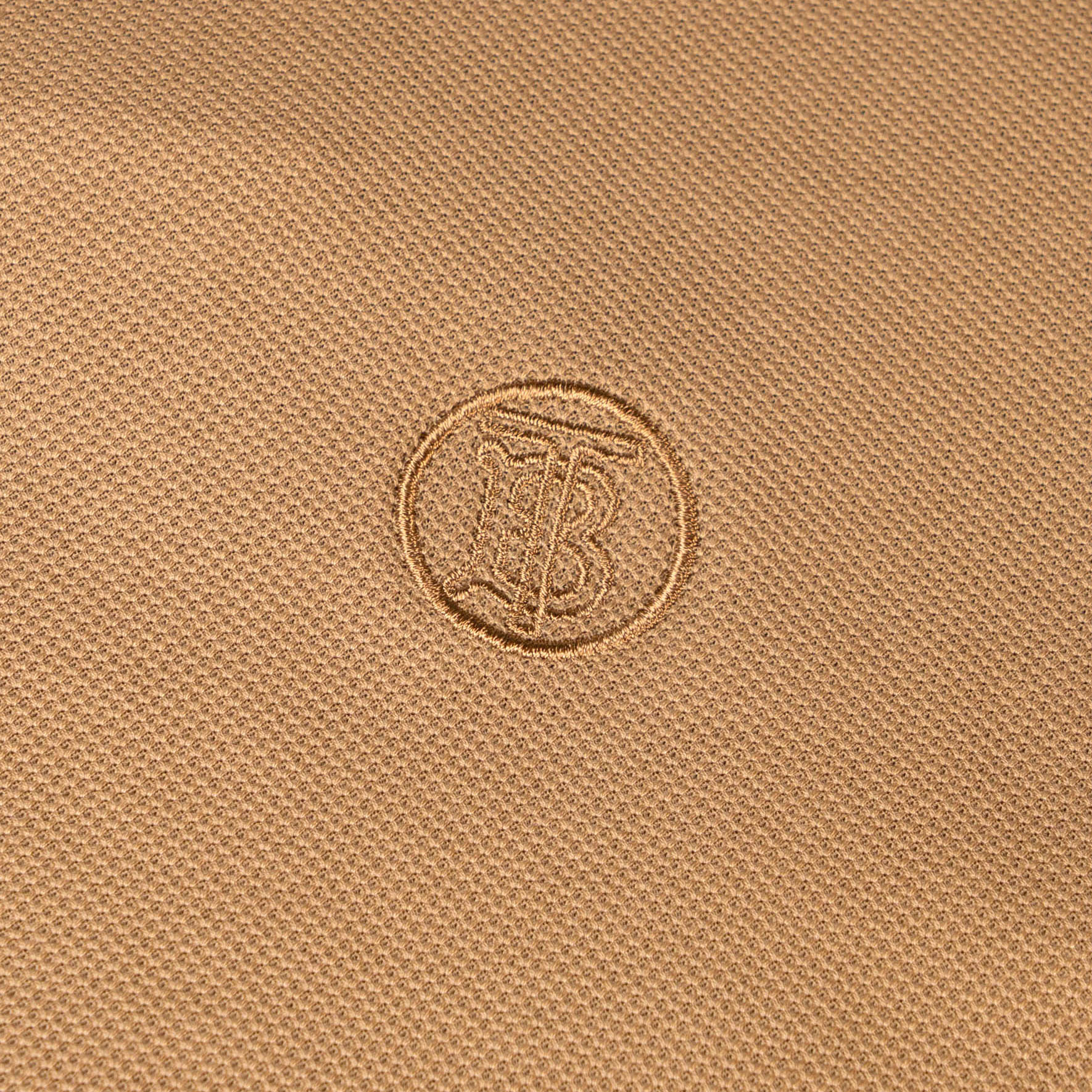 Burberry SS22  Long Sleeve Polo Shirt with Logo Embroidery - Camel Beige 80437841 圖 7