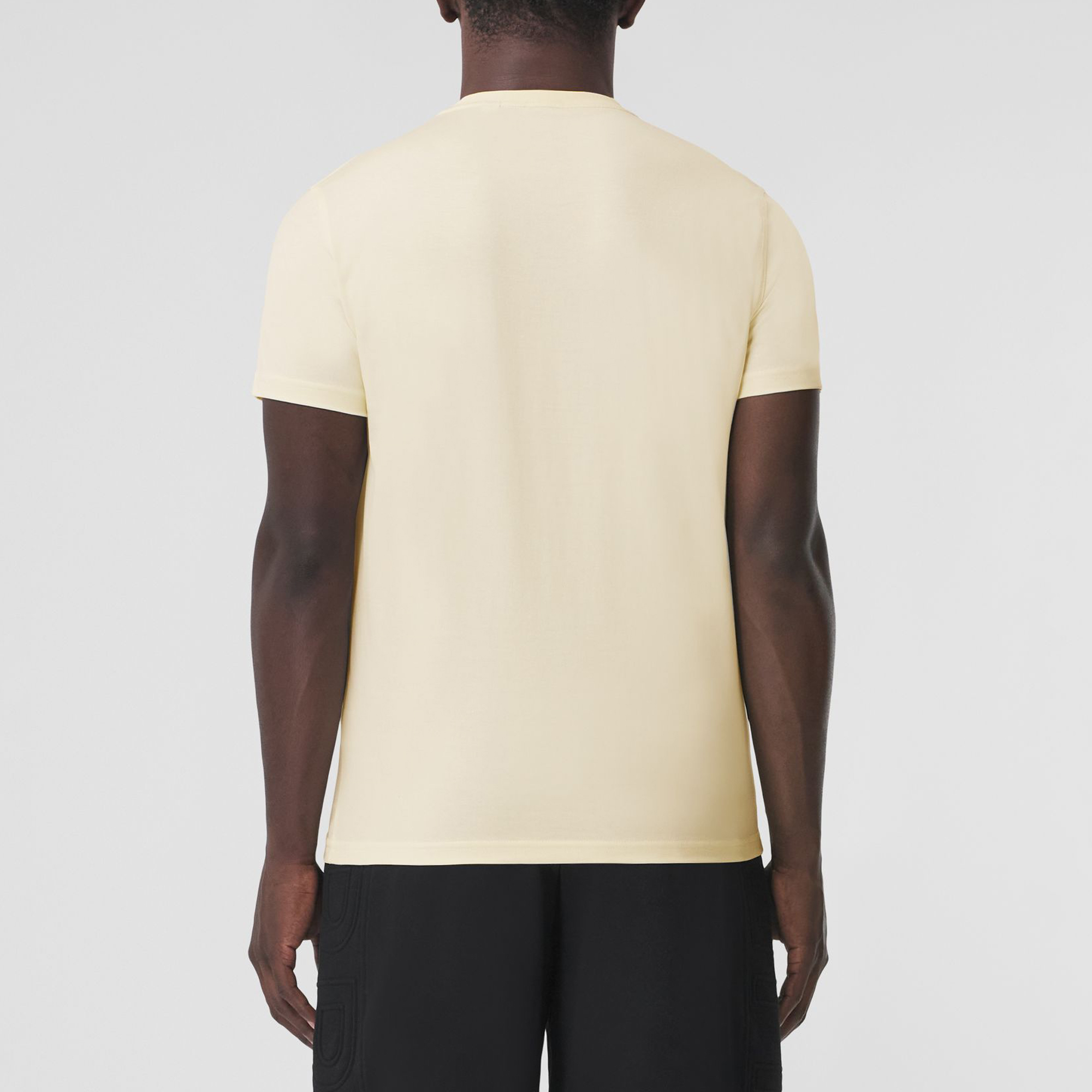 Burberry SS22  Monogram Cotton T-Shirt Frost Lemon Color Short Sleeve 80520661 圖 5